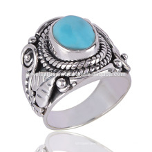 A fantastic Arizona Turquoise Ring made in 925 Silver Antique Design